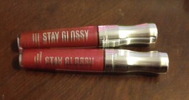 2 Rimmel London, Stay Glossy Lip Gloss, 400 Berry Bad 0.18 oz (P12/13) - £14.63 GBP