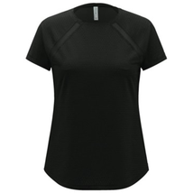 Ideology Textured Mesh-Trimmed T-Shirt Top, Black, M - £24.77 GBP