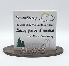 Remembering   Pet Loss Gift  Pet Loss Plaques  Personalized With Pets Name - £25.97 GBP