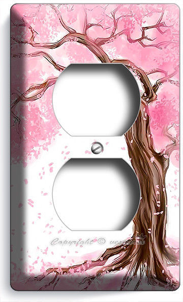 Primary image for JAPANESE SAKURA TREE ROOTS CHERRY BLOSSOM OUTLET WALL PLATES BEDROOM HOME DECOR