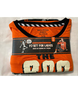 Halloween PJ Set Ladies XL 16-18 Glow Dark Boo Crew Shirt Matching Pants... - €17,05 EUR