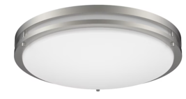 Project Source Satin Nickel White LED Light, Flush Mount 5209284 -missing screws - £17.84 GBP