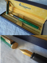 WATERMAN APOSTROPHE Fountain pen lacque green color + gift box Original - £51.04 GBP