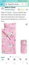 Sleep Mat Pillow Nap Pillow Pink Toddler Cot Sleeping Bag - £29.89 GBP