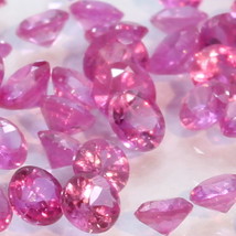 One Pink Spinel Mogok Burma Faceted Rounds 2 mm Accent Gem Averages .04 carat - £1.86 GBP