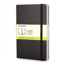Moleskine Classic Notebook, Pocket, Plain, Black, Hard Cover (3.5 x 5.5) - £19.45 GBP