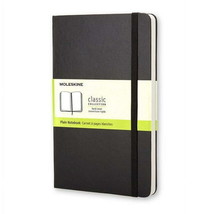 Moleskine Classic Notebook, Pocket, Plain, Black, Hard Cover (3.5 x 5.5) - £19.46 GBP