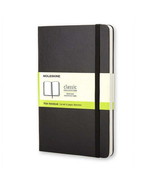 Moleskine Classic Notebook, Pocket, Plain, Black, Hard Cover (3.5 x 5.5) - £19.75 GBP