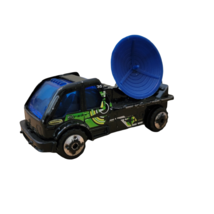 2000 Matchbox Hero City Airport Alarm Weather Blue Radar Dish Black Truck - $4.95