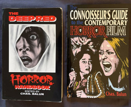 Deep Red Horror Handbook 89’ &amp; The Connoisseur’s Guide 92’ Chas Balun Fa... - $120.85