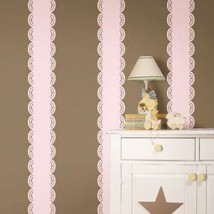 WallPops! Stripe Wall Decals in GiGi Pink Peel and Stick - £7.21 GBP
