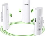 3Pcs Wireless Bridge Kit, Gigabit Point To 2 Point Outdoor Wifi Bridges ... - $463.99