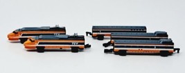 Micro Machines TGV High-Speed Bullet Train 5 Pc Set Orange + White`VTG 1989 - £20.56 GBP