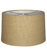 Royal Designs HB-610-18BL Shallow Drum Hardback Lamp Shade, 17 x 18 x 11... - £70.44 GBP