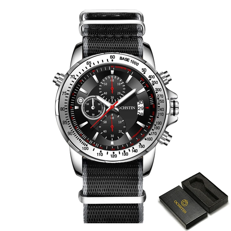 OCHSTIN Mens Pilot Watch Military Wristwatches For Men  Sports Chronograph Water - £23.92 GBP