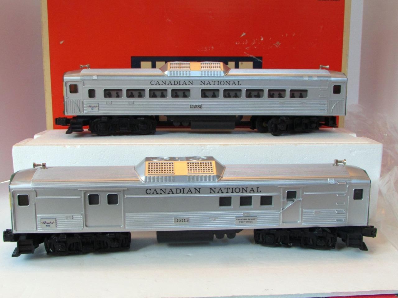 Primary image for LIONEL - 18506 CANADIAN NATIONAL BUDD CAR SET- PWD/DMY  - 0/027- LN - BOXED- H1