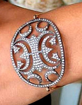 Victorian 4.86ct Rose Cut Diamond Halloween Wedding Bracelet - $1,404.55