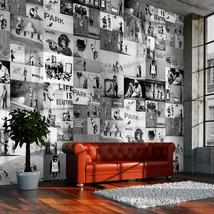 Repeating Wallpaper Roll - Banksy - Grey Collage - 32.8'L x 19.7"W - $64.99+