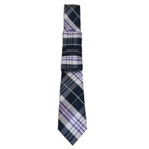 Men's Nautica Tie and Hankie Set Woven Silky Feel #Nautica-2 Lavender image 4