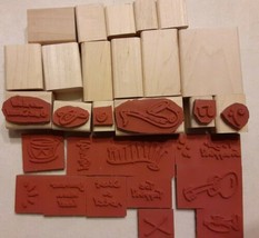 Stampin&#39; Up 1999 All That Jazz set of 18 rubber stamps music - £19.34 GBP