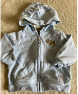 Carters Boys Blue Gray Embroidered Puppy Dog Hoodie Long Sleeve 6 Months - $5.99 CAD