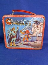 Thundercats Action Cartoon Superhero Vintage 80s Metal Lunchbox -No Thermos - £69.86 GBP