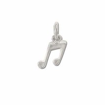 Sterling Silver Musical Notes Charm Pendant. - £19.29 GBP