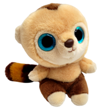 Aurora World YOOHOO "Roodee" Capuchin Monkey 6" Brown Stripe Tail Glitter Eyes - $14.20