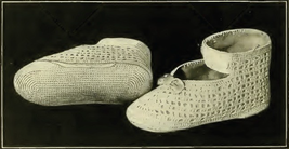 Cute Baby Booties. Vintage Crochet Pattern for Baby Shoes. PDF Download - £1.99 GBP