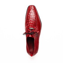 Men's Shoes caiman and lizard dress derby Merida Red image 4