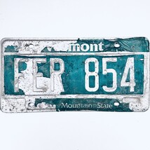  United States Vermont Green Mountain Passenger License Plate FER 854 - $336.54 MXN