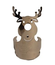 Slatkin &amp; Co Reindeer Metal Christmas Candle Holder Small Mini Bath &amp; Body Works - £7.08 GBP