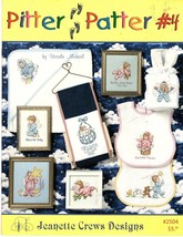 Jeanette Crews &quot;Pitter Patter #4&quot; Counted Cross Stitch Pattern 2001 9 De... - $10.31