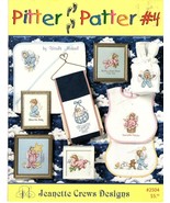 Jeanette Crews &quot;Pitter Patter #4&quot; Counted Cross Stitch Pattern 2001 9 De... - £8.06 GBP