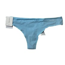 Calvin Klein Light Blue Cotton Thong Panty Size Small New - $9.66