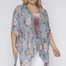 Green Plus Size Floral Kimono / Cardigan Sizes M/L, XL/XXL - £18.61 GBP