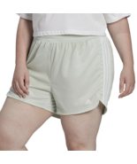 Adidas Women&#39;s Training Shorts AeroReady Pacer 3 Stripe Knit Plus Size 3... - £15.06 GBP