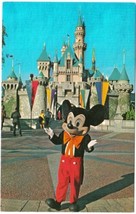 California Postcard Anaheim Disney Magic Kingdom Mickey Mouse Sleeping Beauty - £2.31 GBP