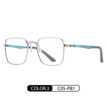 Anti-Blue Light Glasses To Make Big Face Thin-Looked Metal Large Frame Glasses T - £12.11 GBP