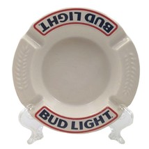 Vintage Bud Light Ashtray 5&quot; Collectible Coin Tray Bar Beer USA Ceramic Haeger - £7.88 GBP