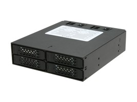 Icy Dock 4 X 2.5 Inch Sata 6Gbps/SAS HDD/SSD Mobile Rack / Cage In 1 X 5.25 Inch - £197.89 GBP