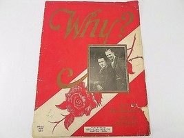 Antique Piano Songbook Sheet Music 1925 Why? By Beaumont &amp; Mason - £6.98 GBP