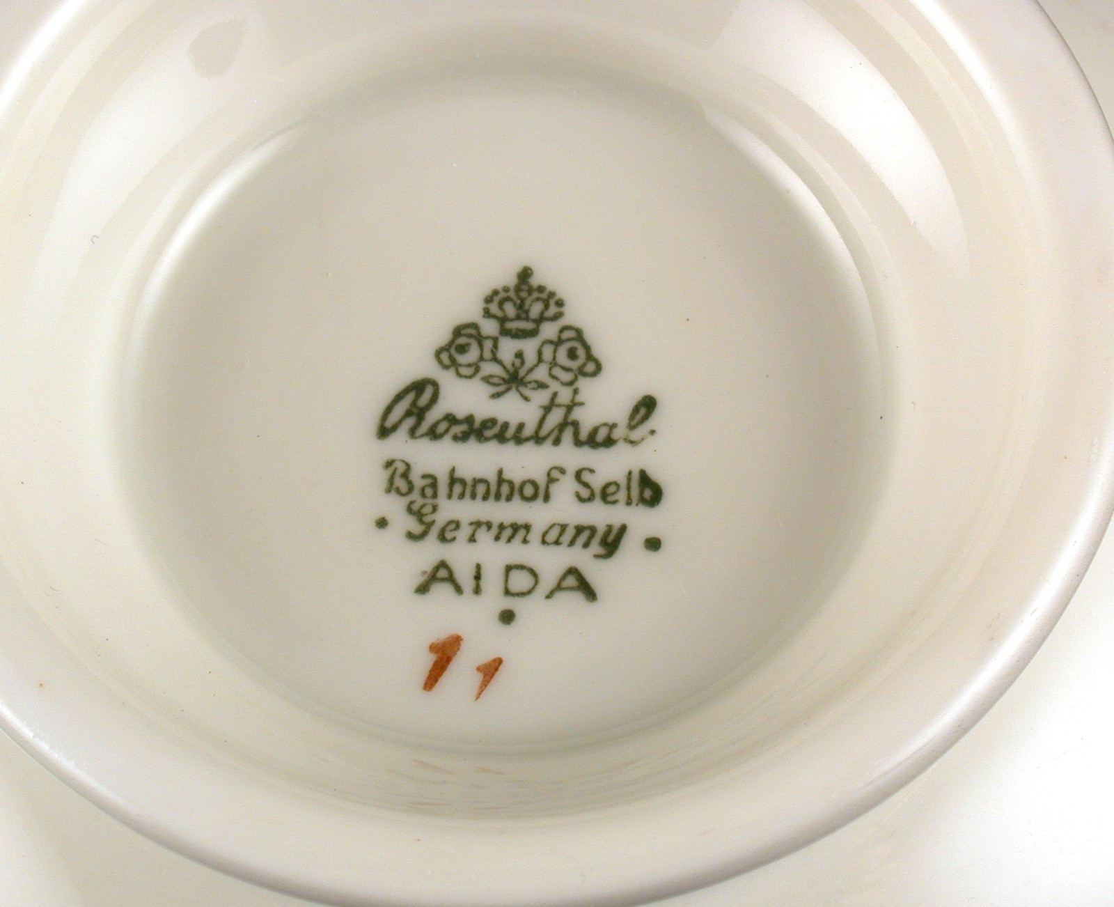 Rosenthal Aida Cup Blue Flower Gold Trim 11 Germany Item image 3
