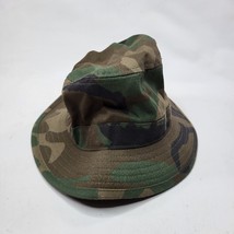New Military Woodland Camo Boonie Hat Cap Hot Weather Sun Hat Sz Small - £7.75 GBP