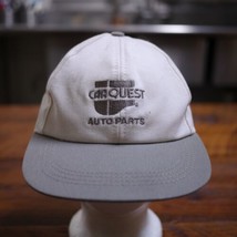 Carquest Employee Uniform Auto Parts White + Gray 100% Cotton Baseball Cap Hat - £14.78 GBP