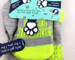 Pet And Parent Dog Socks #1 Dog Mom Grey Green New  - £8.55 GBP