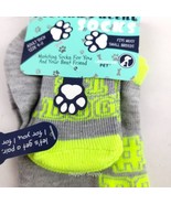 Pet And Parent Dog Socks #1 Dog Mom Grey Green New  - $10.88