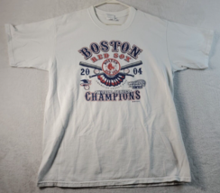 Boston Red Sox Gildan T Shirt Mens Large White World Series Champions Baseball - £10.25 GBP