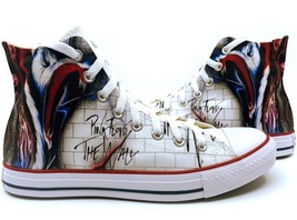 Pink Floyd The Wall Fan Art Custom Hand Made Hi Top Converse Shoes  - £79.92 GBP+