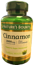 Nature&#39;s Bounty Cinnamon Plus Chromium 2,000 mg 60 Caps - €9,38 EUR